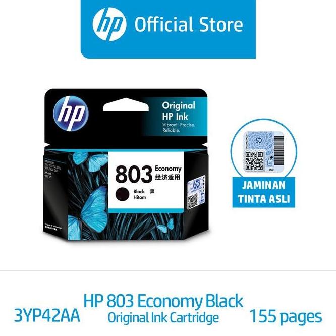 Promo Tinta Printer Hp Original 803 Economy Black / Deskjet 1112, Sahamallk