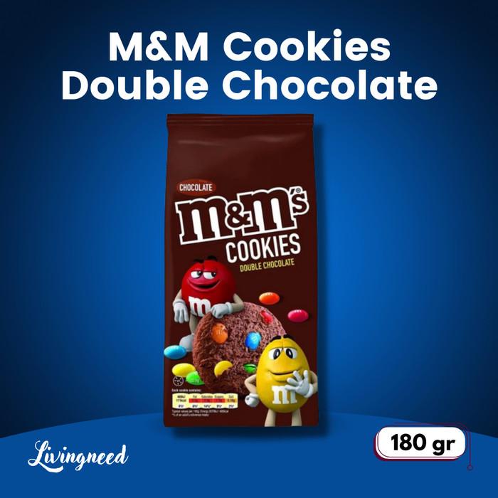 

M&M Chocolate Cookies Double Chocolate 180 gram Snack Import Best Seller