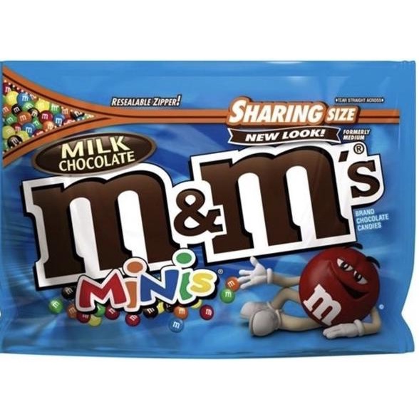 

M&Ms MINI MILK CHOCOLATE CANDY BAG SHARING SIZE