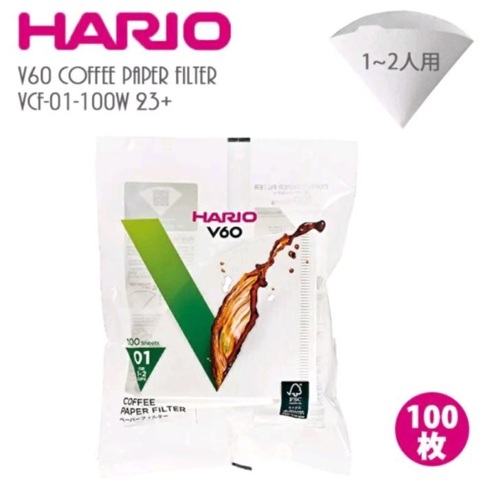 Terlaris Kertas Filter V60 Merek Hario 01 100Lembar