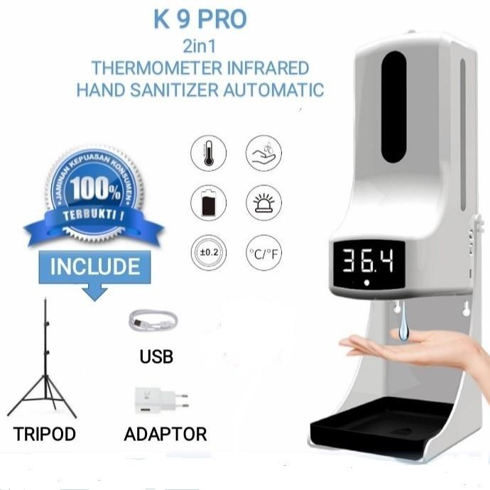 Terlaris Thermometer + Sanitizer K9 Pro Dan Tripod K9 Pro