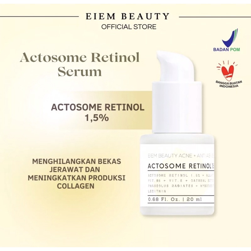 EIEM BEAUTY Acne + Anti Aging Serum 20ml | Actosome Retinol 1.5%