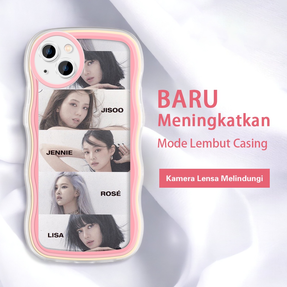 For iPhone 14 13 12 Pro Max 14Plus 13 Pro Max New BLACKPINK Kor Girl Group INS JISOO LISA JENNIE ROS