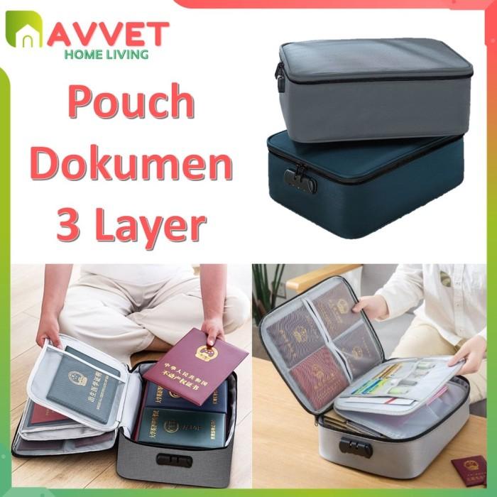 

Terlaris Avvet Tas Penyimpanan Dokumen 3 Layer Storage Bag Sertifikat File