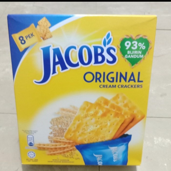 

jacobs crackers original Biscuit isi 8pek biskuit gandum wholegrain