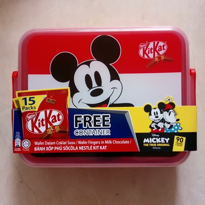 

kitkat Malaysia 15pc free lunch box mickey mouse