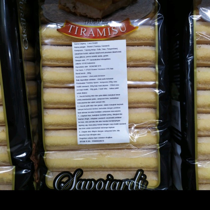 

biskuit Tiramisu Casa Rinaldi Lady Finger Savoiardi 200gr