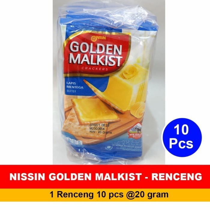 

NISSIN GOLDEN MALKIST BUTTER 16 GR 1 KARTON ISI 12X10