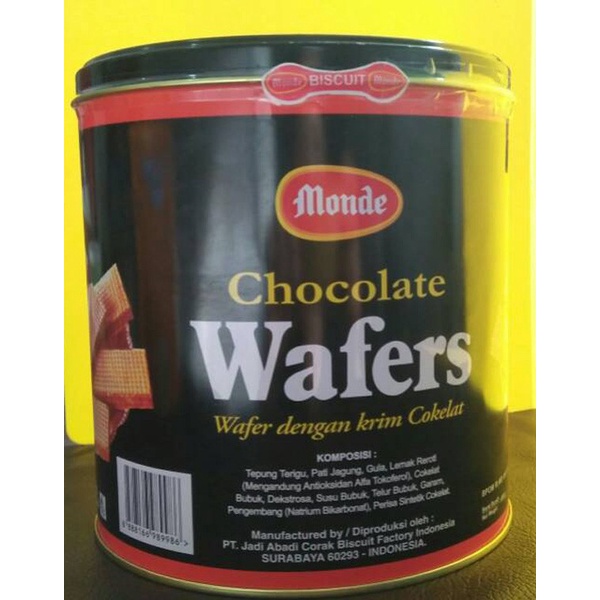 

MONDE Chocolate Wafers Kaleng coklat biskuit 600g 600 gram wafer