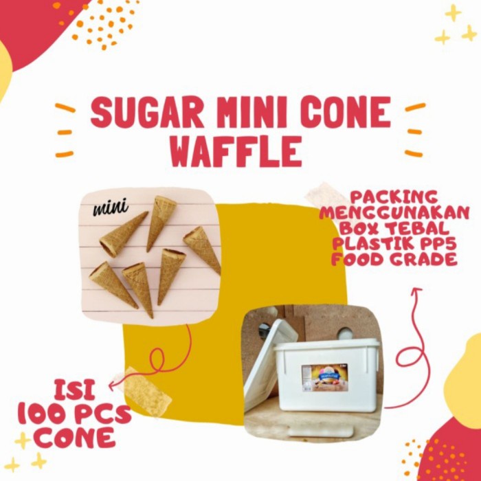 

Paket Usaha Waffle Cone Eskrim Mini - Isi 100 pcs