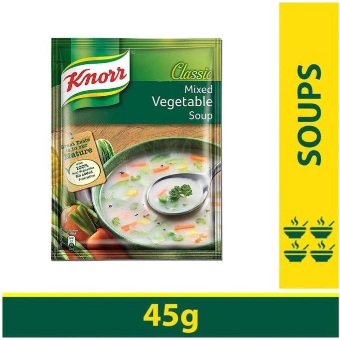 

Produk Unggulan] KNORR CLASSIC MIXED VEGETABLE SOUP 45 GM