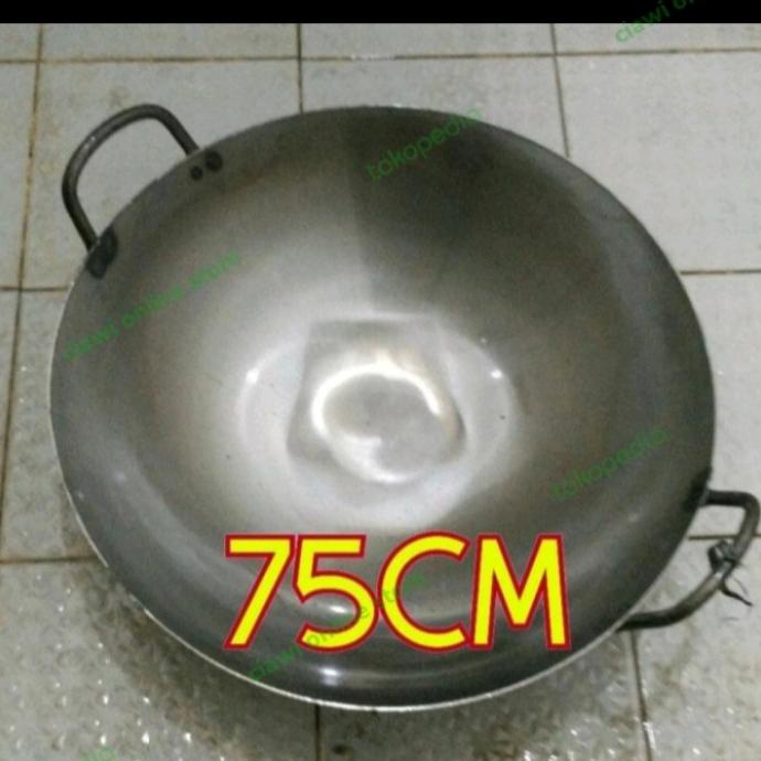 >*>*>*>*] wajan baja import/kuali baja putih/75cm import