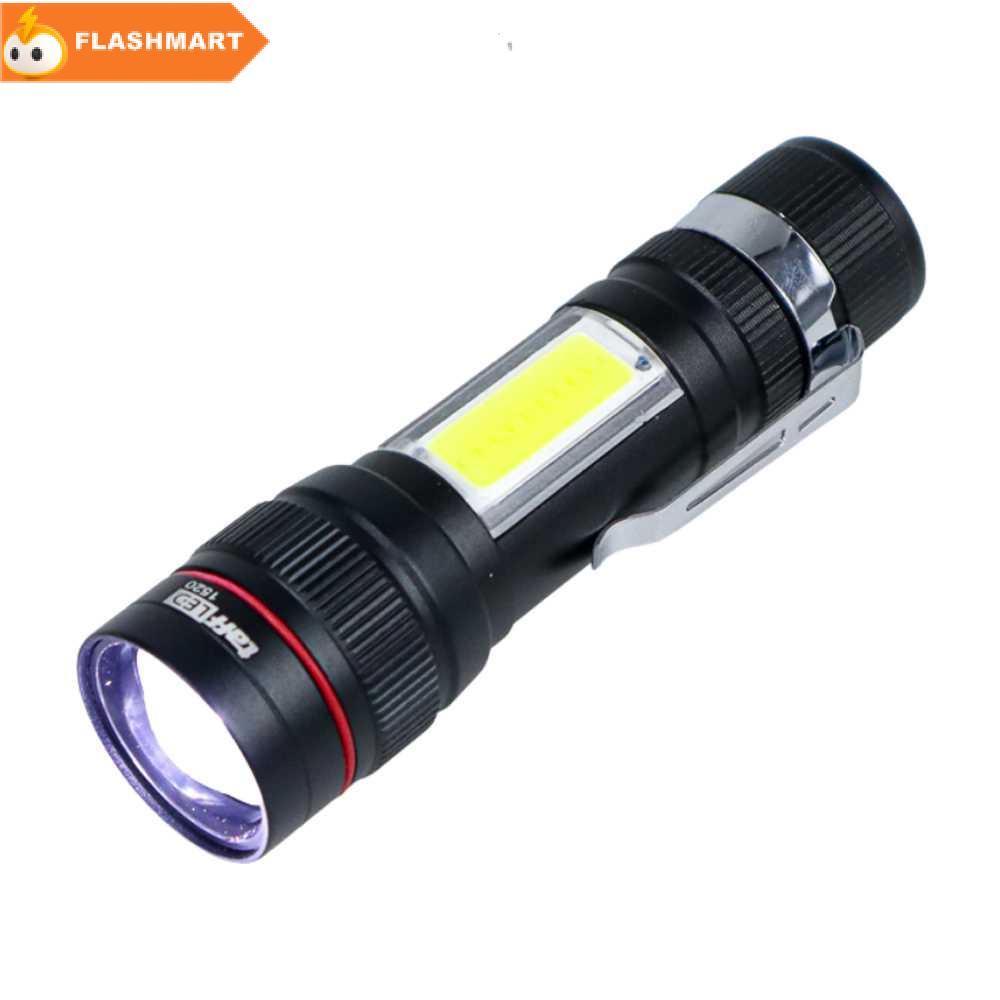 FLASHMART Senter LED USB Rechargeable XPE-T6 + COB 200 Lumens - 1520