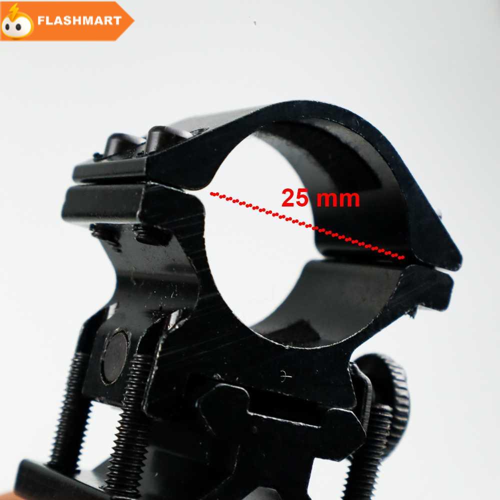 FLASHMART Gun Mount Senter Universal Metal Rail Clip - LH99