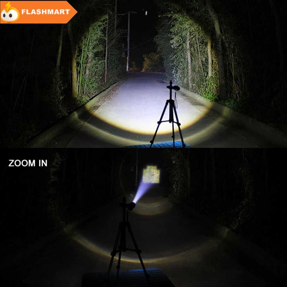 FLASHMART Senter LED Mini Flashlight USB Rechargerable XPE + COB - S-002