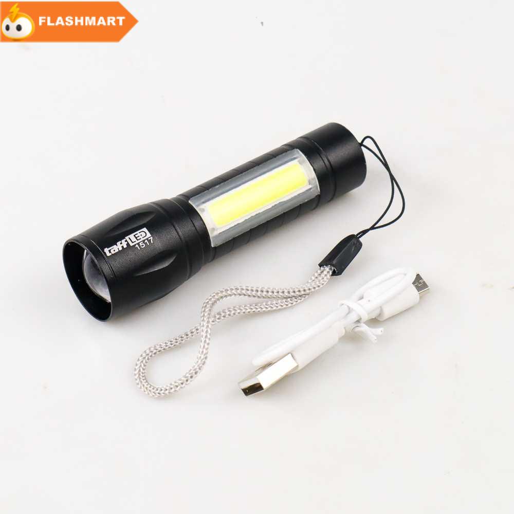FLASHMART Senter LED USB Rechargeable Q5 + COB 2300 Lumens - 1517