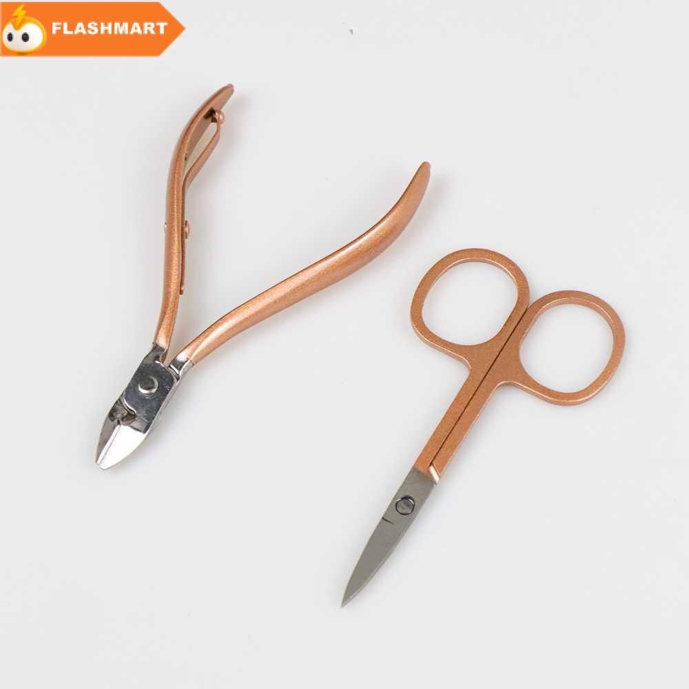 FLASHMART Gunting Kuku Nail Art Set Manicure Pedicure 15 PCS - CT02