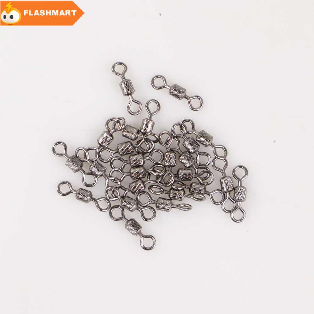 FLASHMART  Konektor Kail Pancing Rolling Swivel Fishing 100PCS - YH12