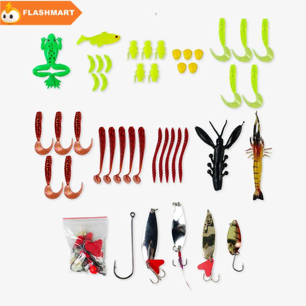 FLASHMART Umpan Pancing Ikan Set Fishing Bait Kit 91PCS - DWS250-F