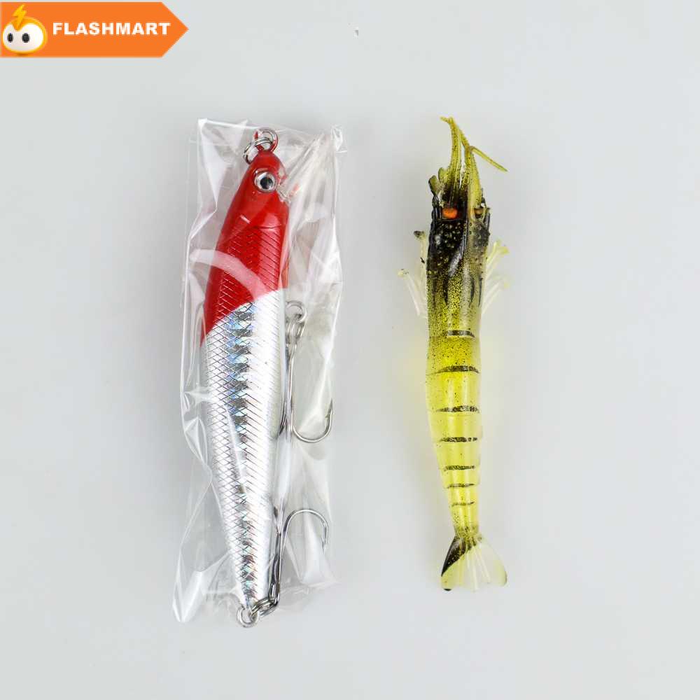 FLASHMART Umpan Pancing Ikan Set Fishing Bait Kit 91PCS - DWS250-B