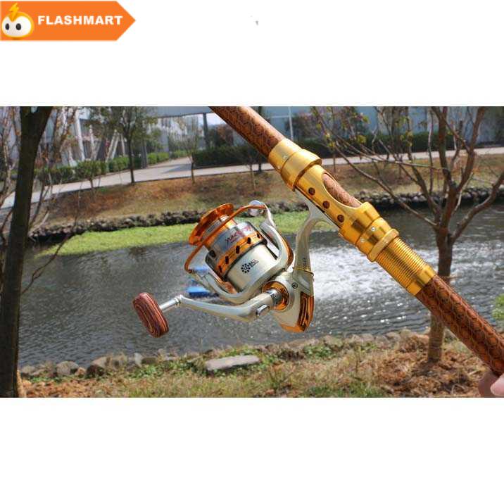 FLASHMART Gulungan Pancing EF6000 Fishing Spinning Reel 12 Ball Bearing