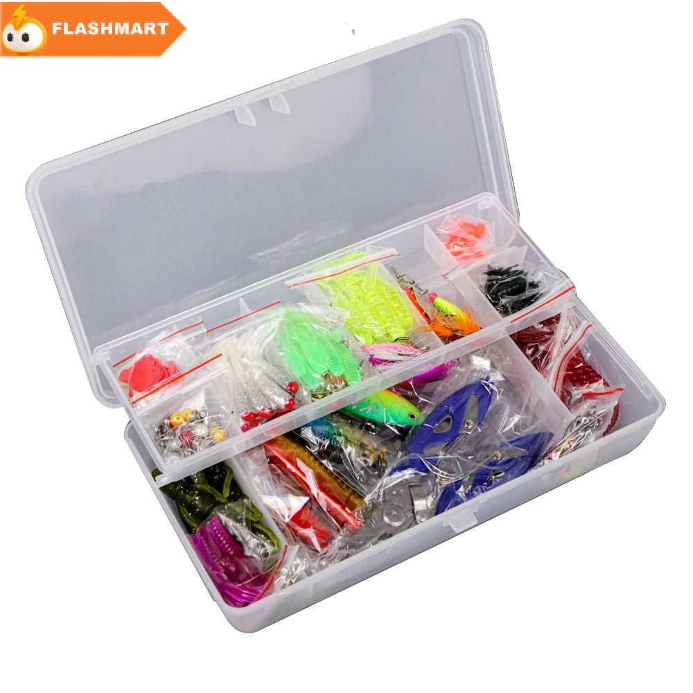 FLASHMART Umpan Pancing Ikan Set Fishing Bait Kit 109PCS - DWS250-G