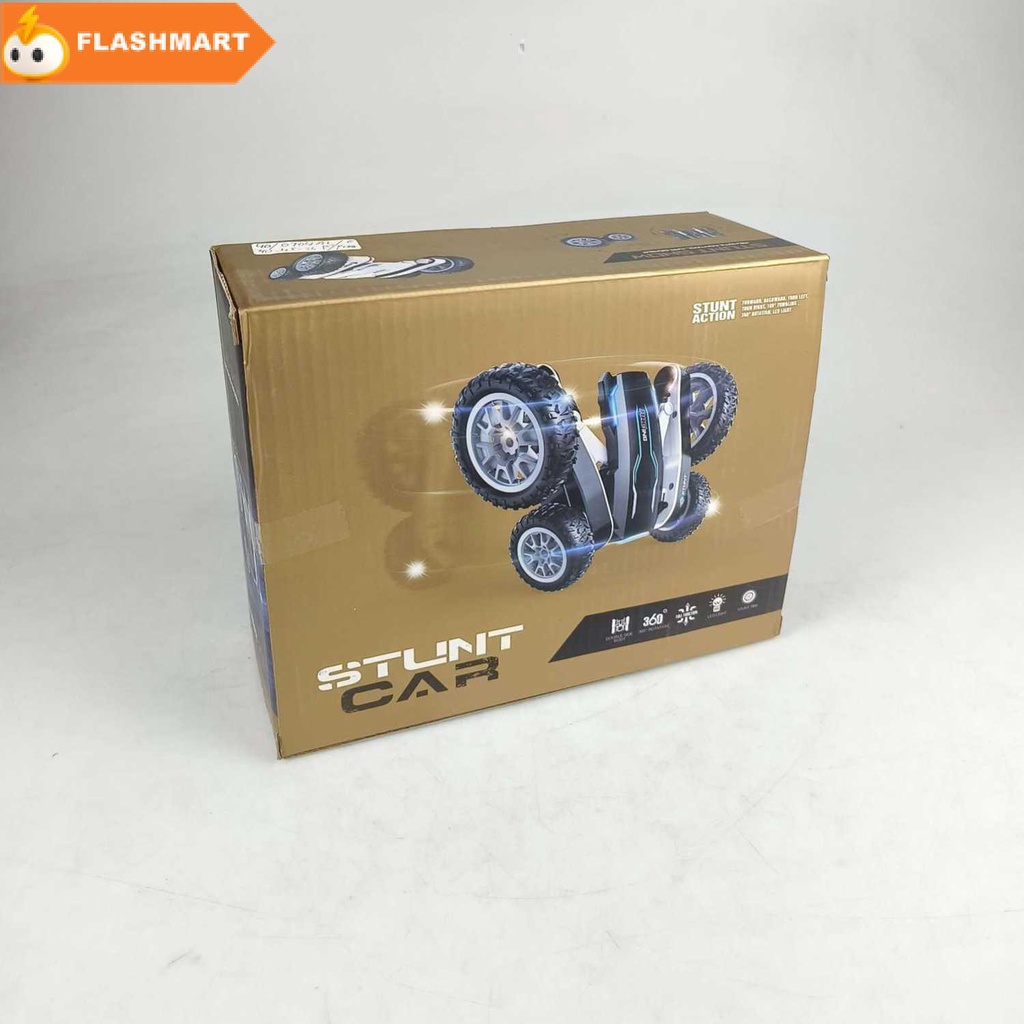FLASHMART Vortex Remote Control Stunt Car LED 360 Degree Flip 4WD 2.4G - 838A