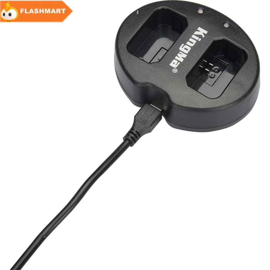 FLASHMART KingMa Charger Baterai 2 Slot Sony A5000 A5100 A6000 A7R - KM-FW50