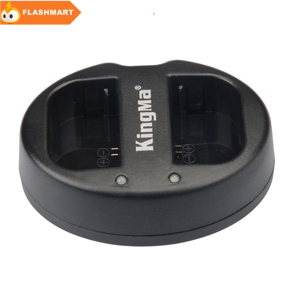 FLASHMART KingMa Charger Baterai 2 Slot Canon 5D2 5D3 70D 60D 6D 7D 7D2 - LP-E6