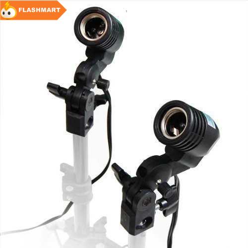 FLASHMART YAM Lamp Holder Lampu Foto Soket E27 dengan Dudukan Payung 1 PCS - HQ-DZ1