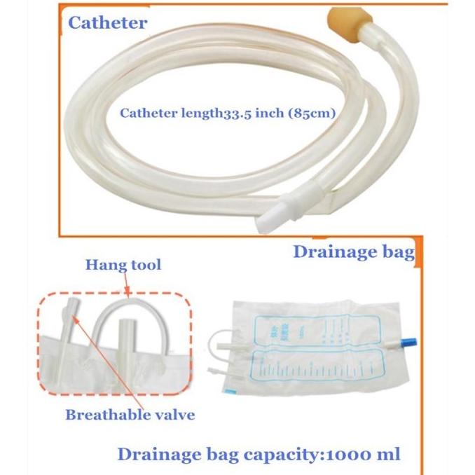 Terbaru Alat Bantu Kencing Pasien Pria Wanita Urin Bag 1000ml/Kateter