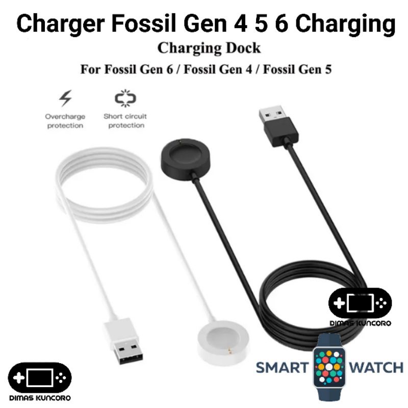 Charger Fossil Gen 4 5 6 charging q 5e smartwatch sport kabel usb cable smart watch