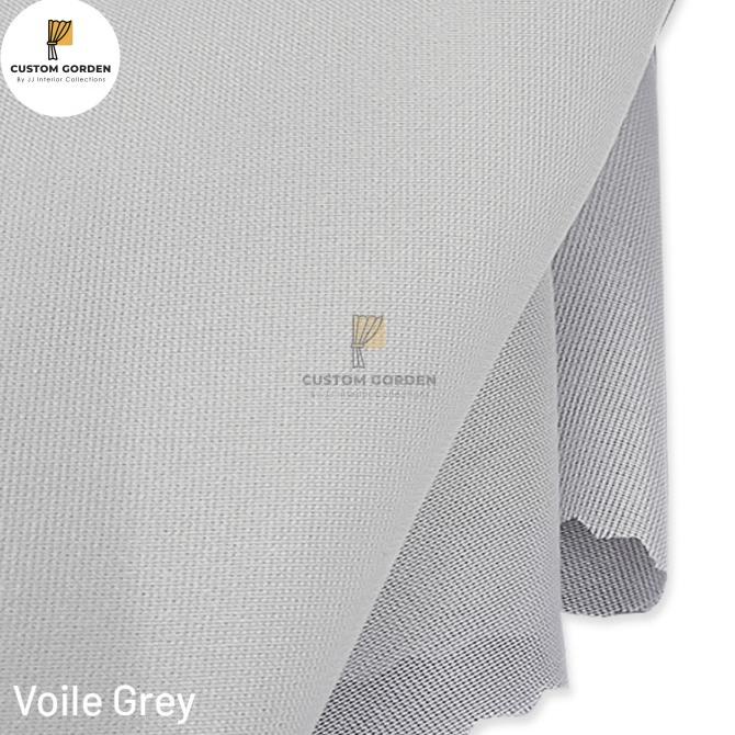 Vitrase Polos Minimalis Pelapis Gorden Voile Kain Putih transparan -CG