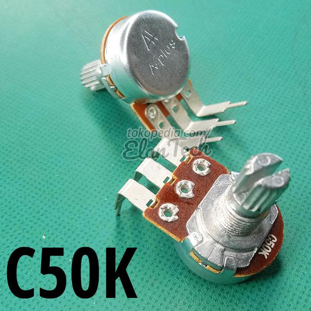 C50k Potensio A-Plus Vertikal Mono Pendek Potensiometer 50kC Elan73c