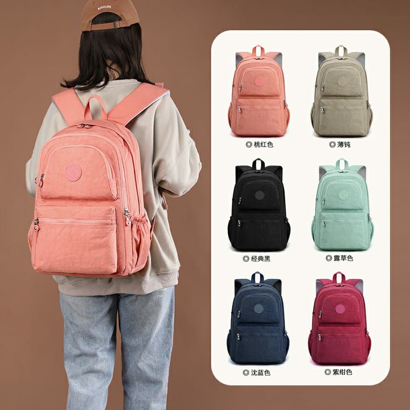 Ocean Sky - Tas ransel wanita BOBO 6025 muat laptop 18in Bahan polyester anti air