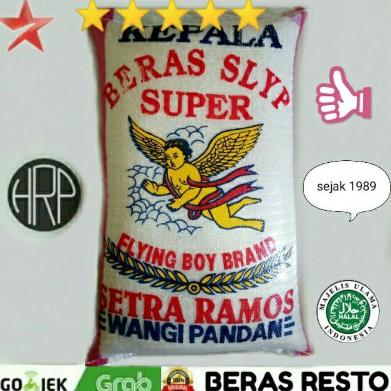 

Beras Setra Ramos Slyp Super PREMIUM Cap Flying Boy Brand 20KG /BERAS PUTIH/BERAS PULEN/KENYAL/ENAK Best Seller