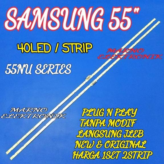 LAMPU BL BACKLIGHT LED TV SAMSUNG UA55NU7100K UA55NU7100 UA 55NU7100K 55NU7100 K 55 INCH UA55NU7300K