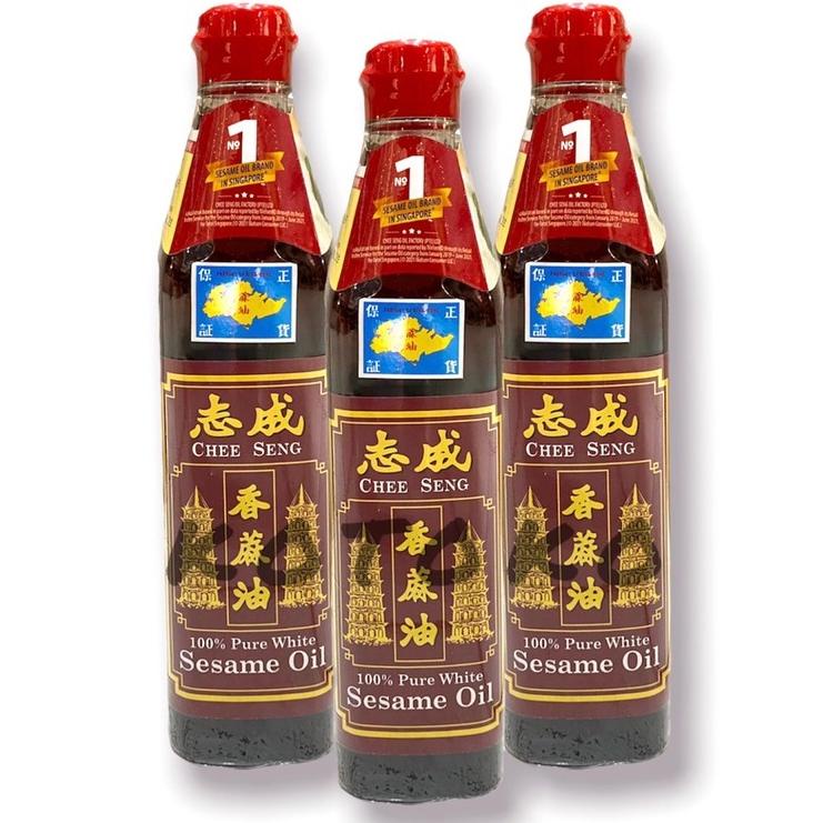 

Chee Seng 100% Pure White Sesame Oil / Minyak Wijen Pagoda 375ml Best Seller