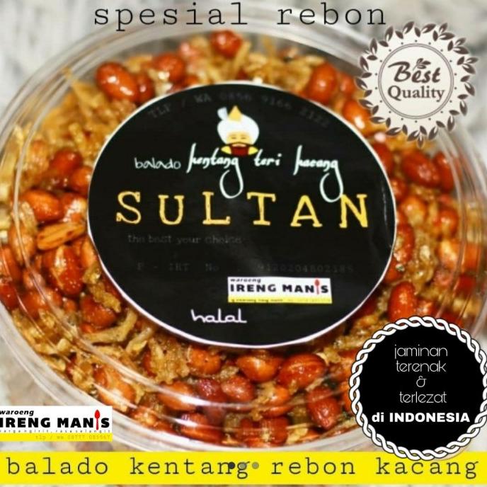 

sambal balado kentang teri kacang/sambal balado kentang rebon kacang