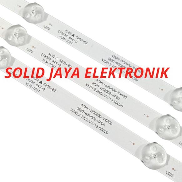 BACKLIGHT TV LED COOCAA 50 INC 50UB5100 50UB 5100 LAMPU BL LED 9K 3V 50INCH 50INC 50IN KOKA COCA KOC