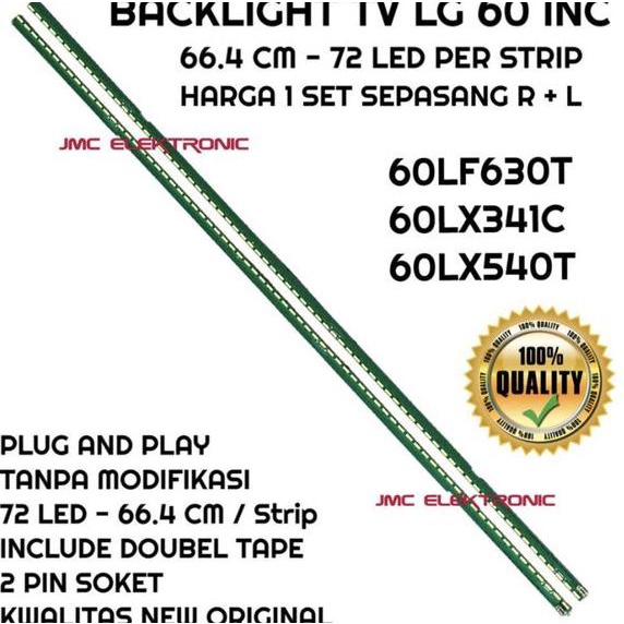 BACKLIGHT TV LED LG 60LF630T 60LX341C 60LX540T 60LF630 60LX341 60LX540 LAMPU BL 60LF 60IN