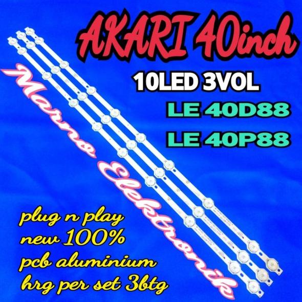 LAMPU BL BACKLIGHT LED TV AKARI 40 INCH LE-40D88 LE-40P88 LE 40D88 LE 40P88 BL 40IN AKARI LE40D88 LE