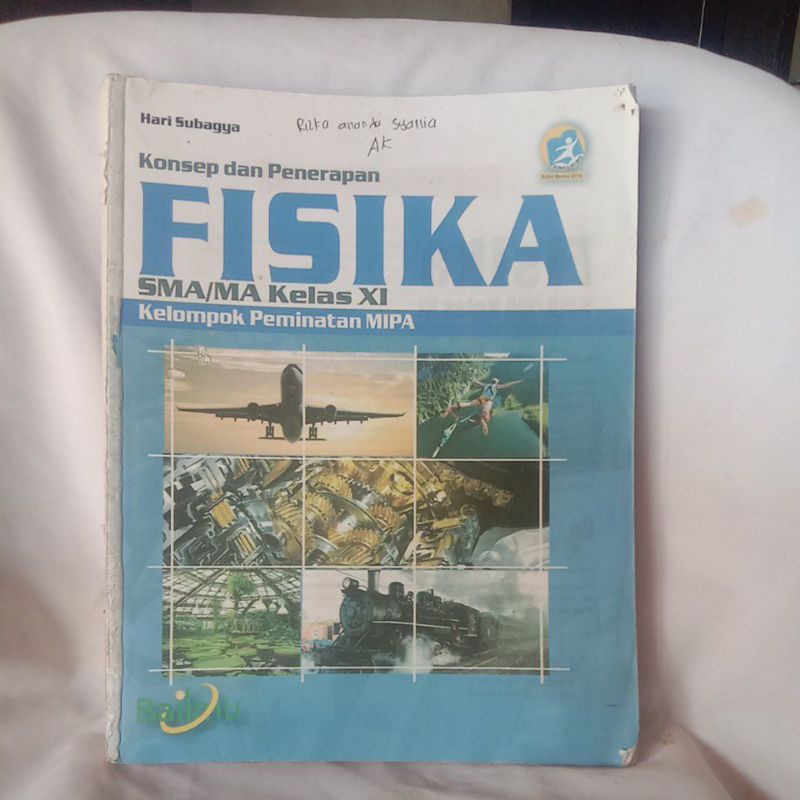 Buku Fisika konsep dan penerapan untuk siswa SMA kelas XI kelompok peminatan ilmu ilmu alam penerbit