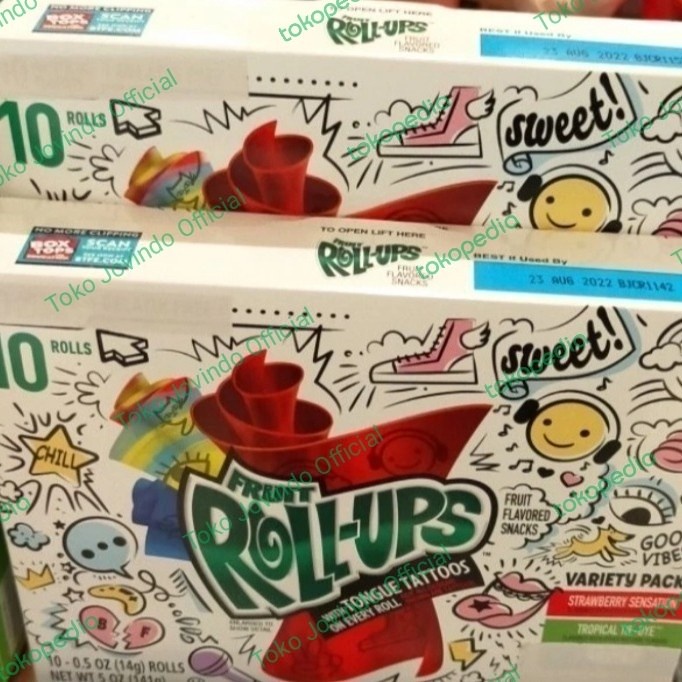 

Fruit Roll Ups isi 10 roll permen import viral variety pack candy