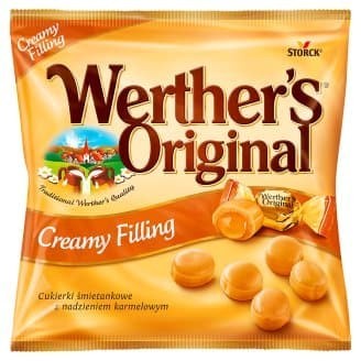 

WERTHER'S ORIGINAL CREAMY FILLING 135 GRAM STORCK CANDY IMPORT JERMAN