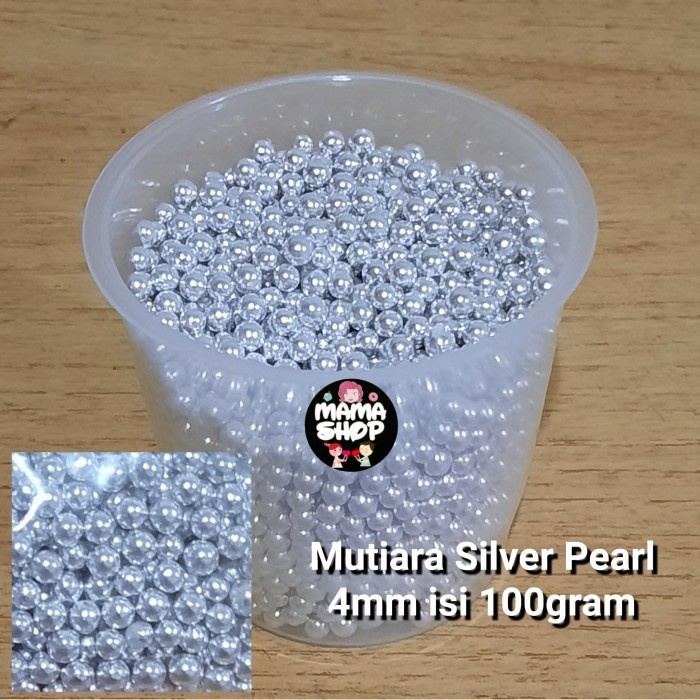 

Sprinkle Mutiara Silver 100 gram Spikel Trimit Gula Permen Hiasan Kue