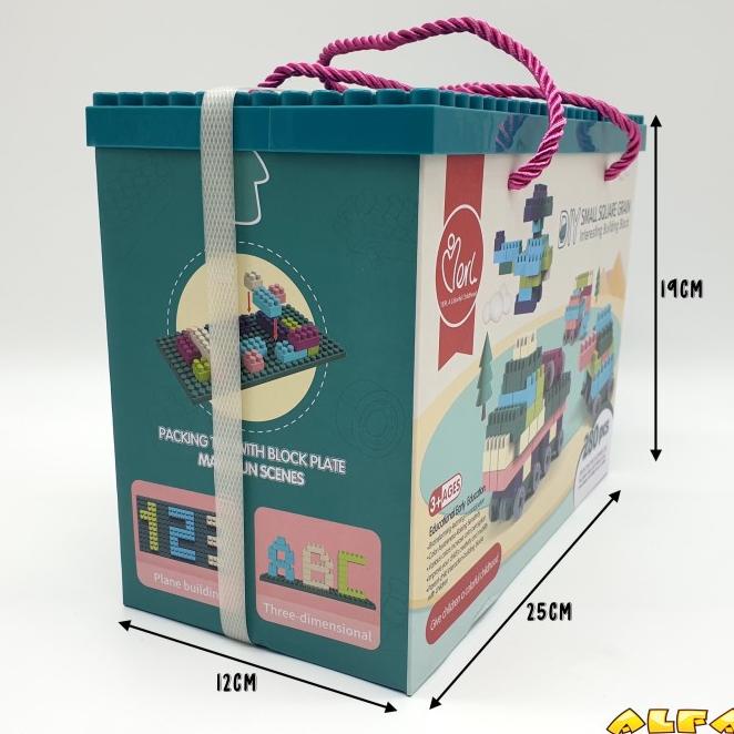 Flash Sale Toko Mainan Alfa Small Square Grain Building Block 280Pcs 6063Y Termurah