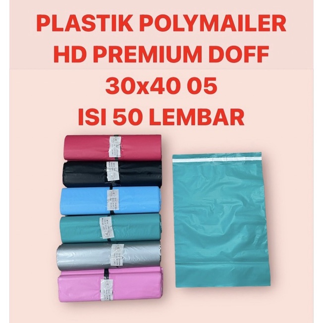 

Diskon Pemesanan 30x40 | 50 LEMBAR PLASTIK POLYMAILER HD DOFF DENGAN PEREKAT TEBAL PREMIUM