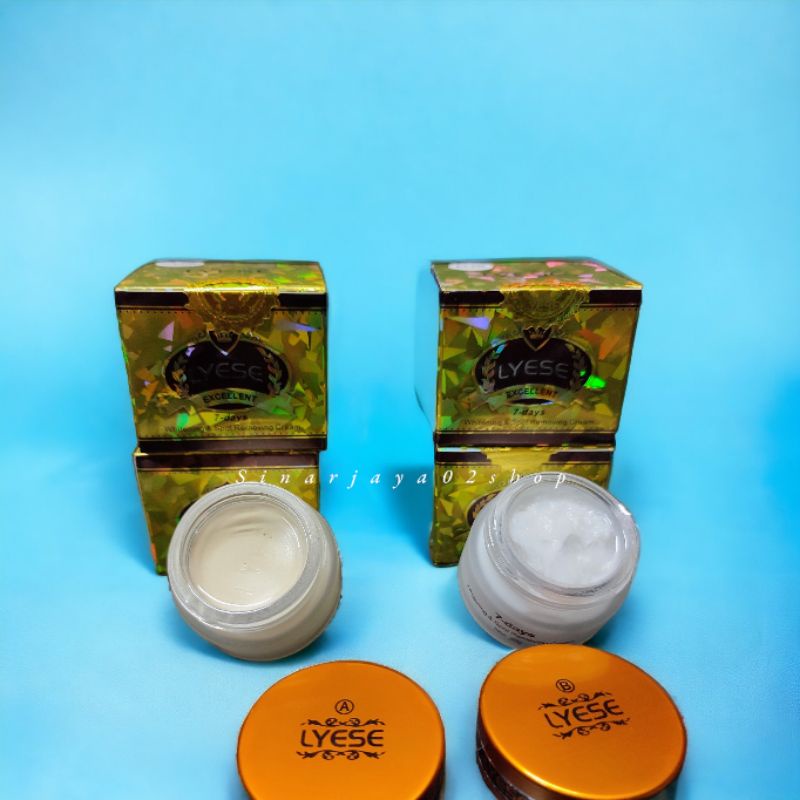 CREAM LYESE SIANG DAN MALAM WHITENING CREM LYSE