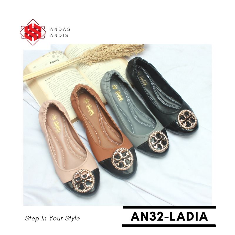 Andas Andis - Sepatu Flatshoes Ballerina Wanita Ladia